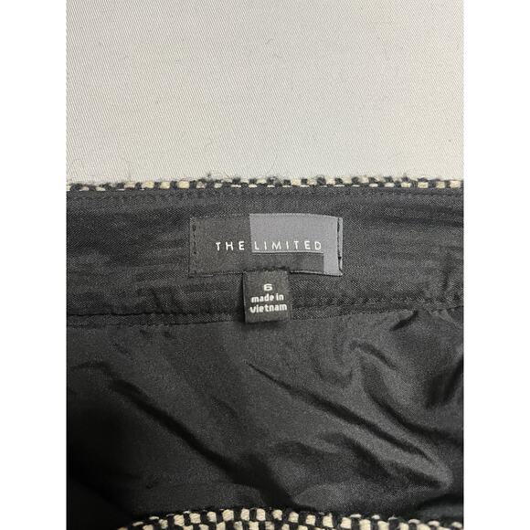 The Limited Women's Cotton Wool Blend Tweed Mini Skirt Black And White - Picture 5 of 5